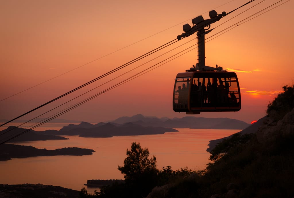 Dubrovnik Cable Car Sunset