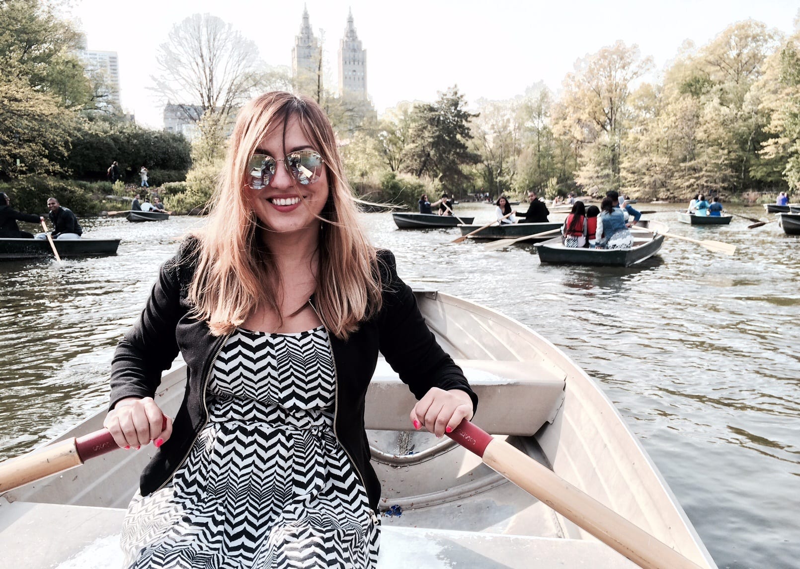 Kate Boating in Central Park