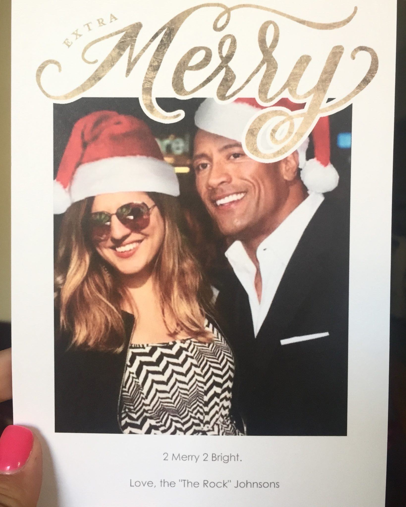 Kate and the Rock Christmas Card