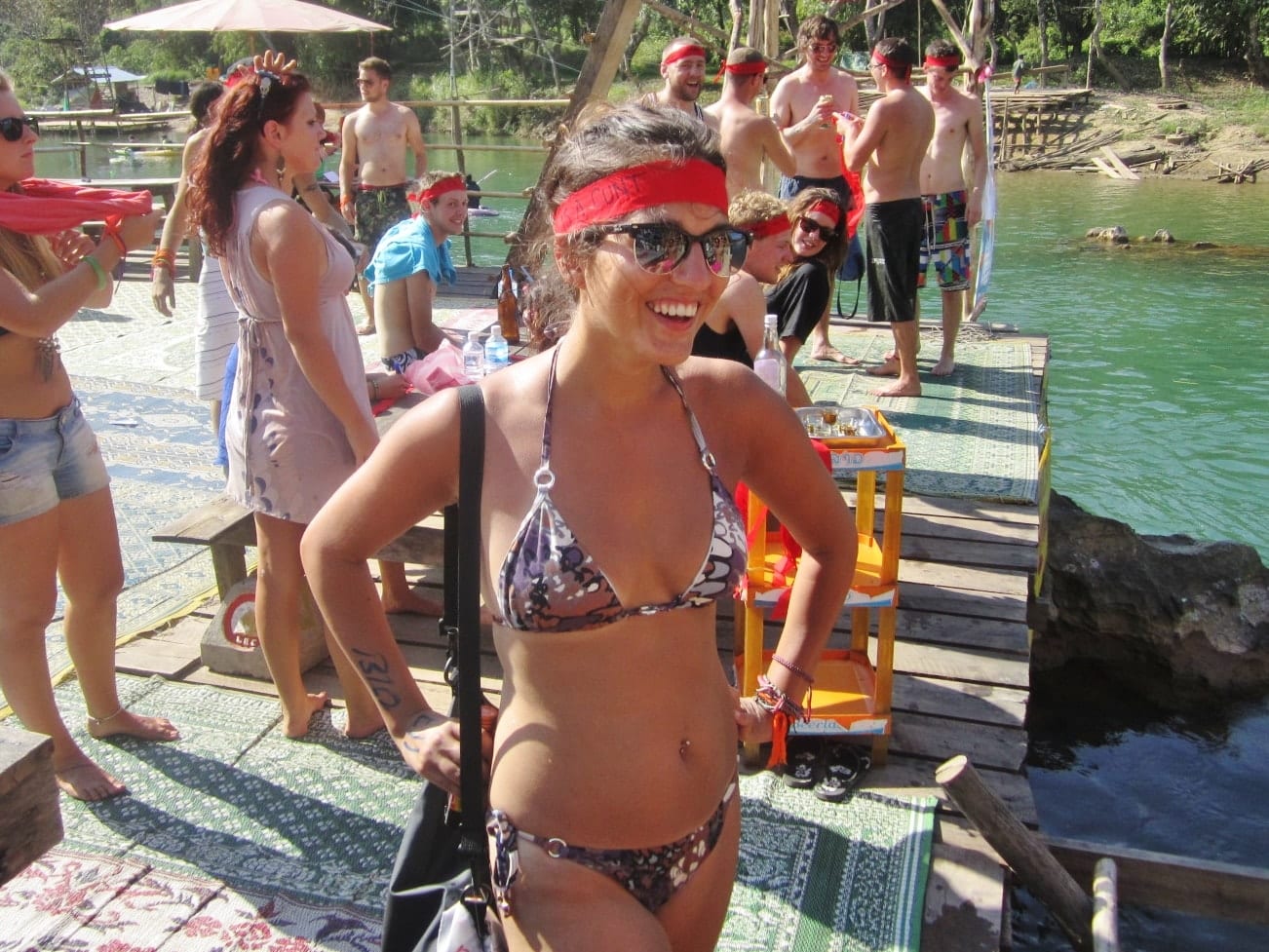 Kate Tubing in Vang Vieng