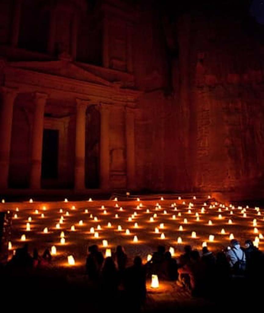 Debraj Petra by night, Jordan