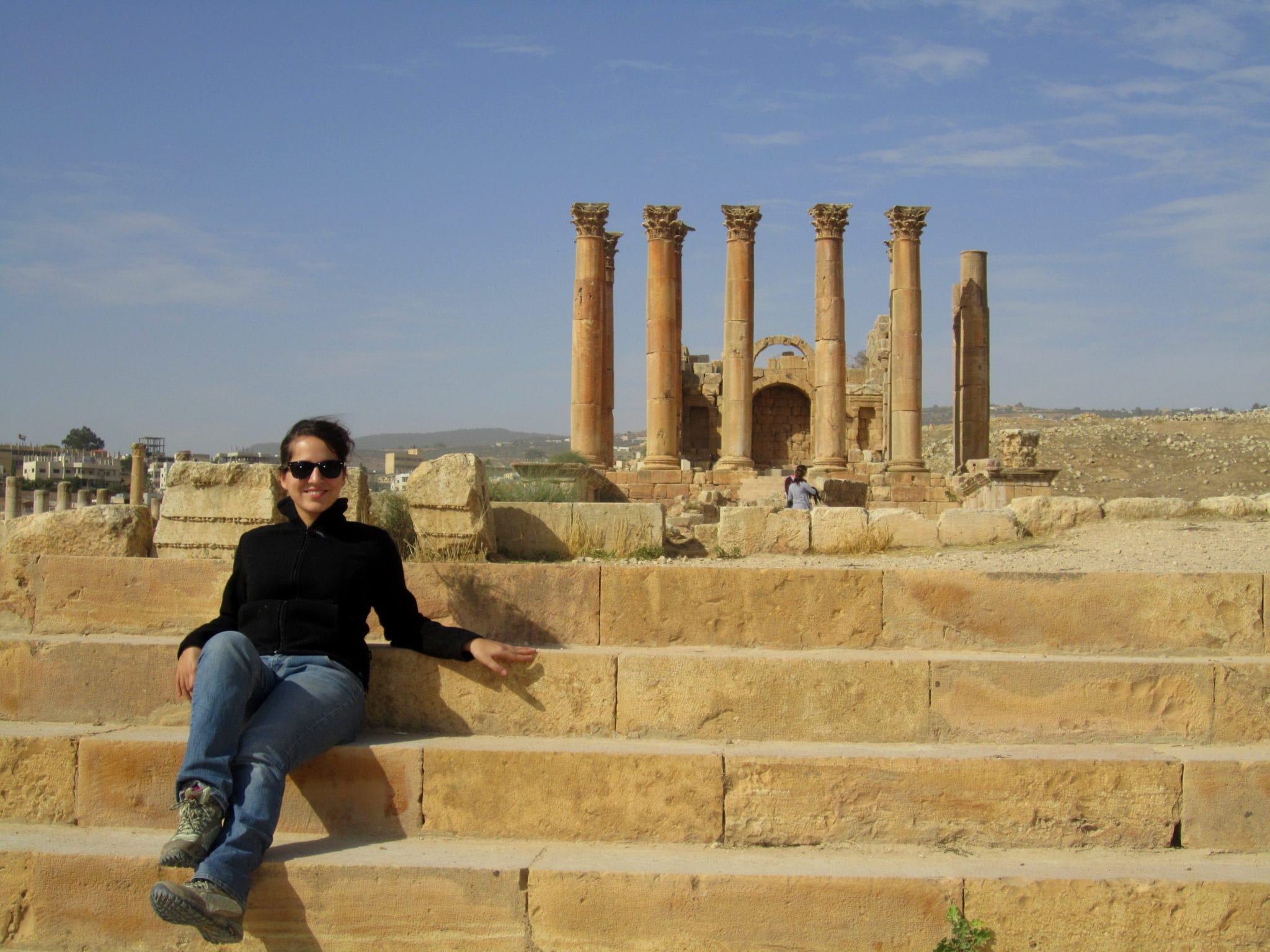 Kate at Jerash