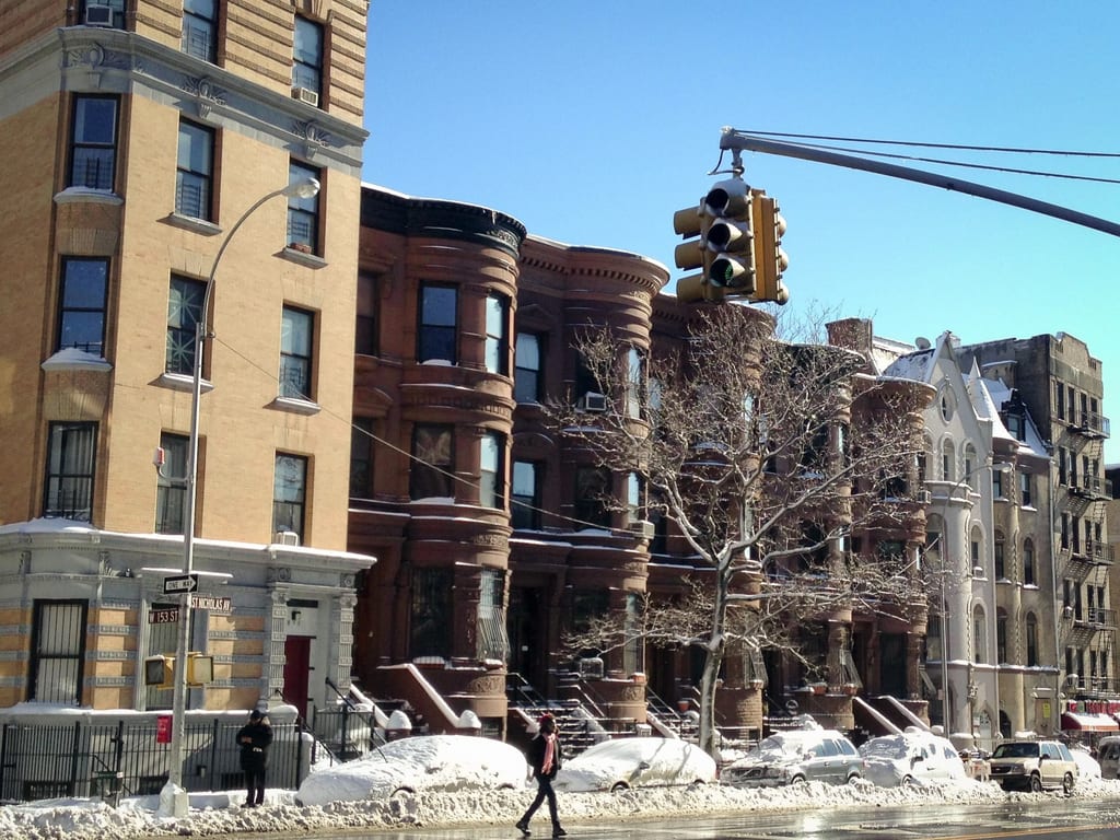 Snowy Harlem Streets
