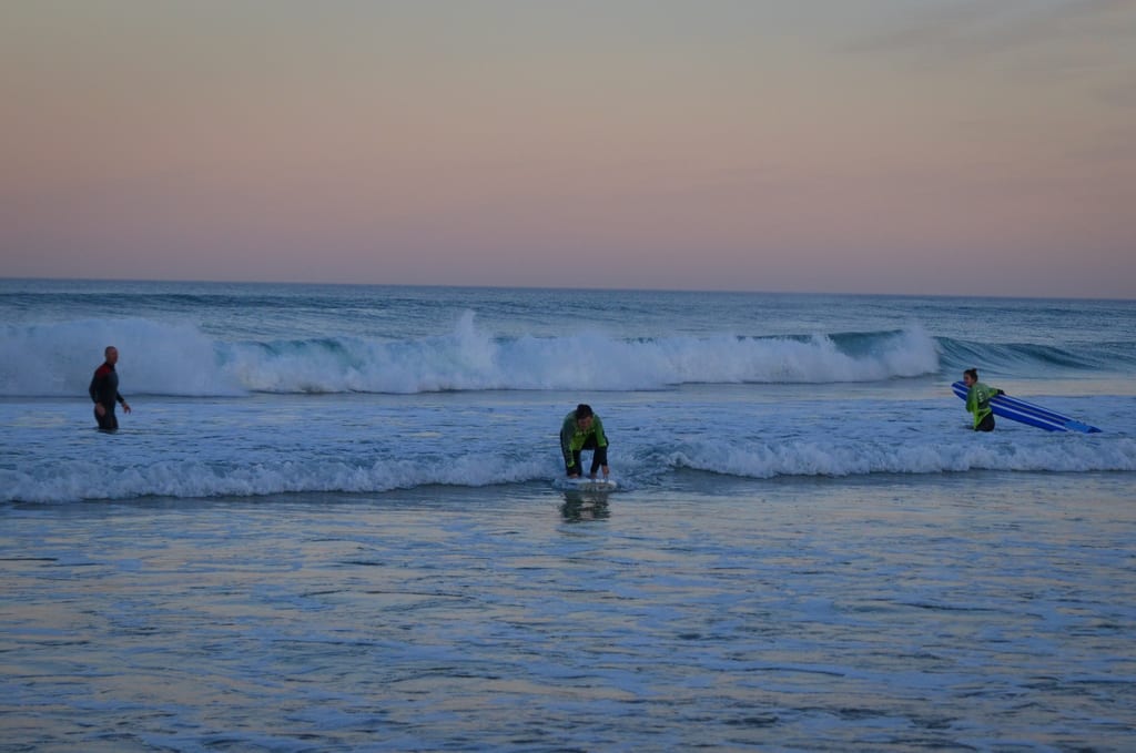 Surfing in Jeffreys Bay