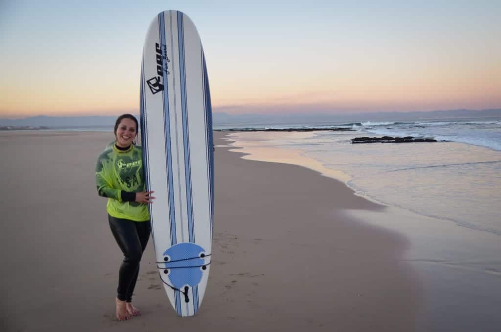 Kate Surfing in JBay