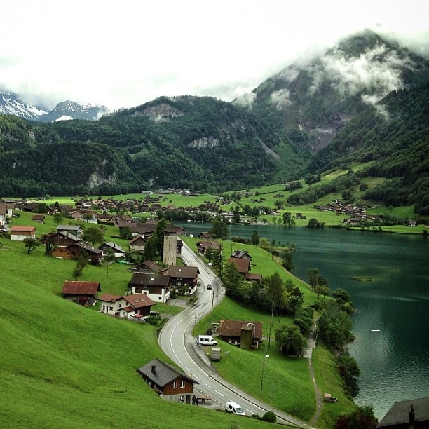 View from the Swiss Train