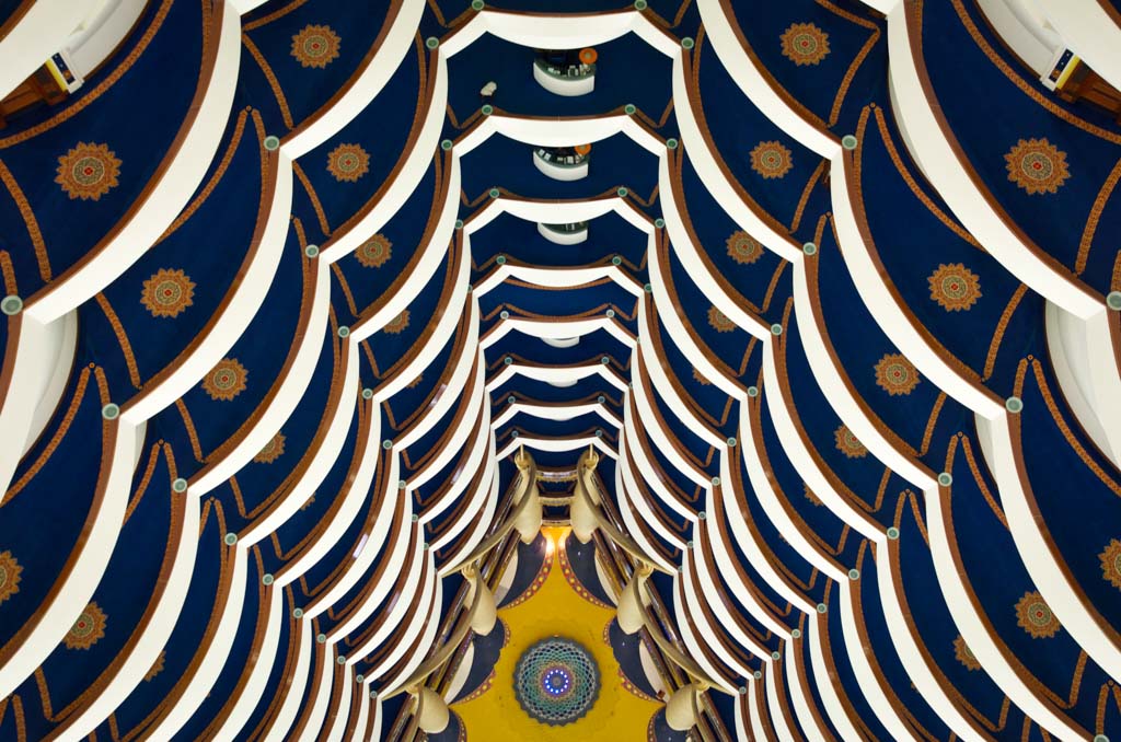 Interior of the Burj al Arab in the UAE