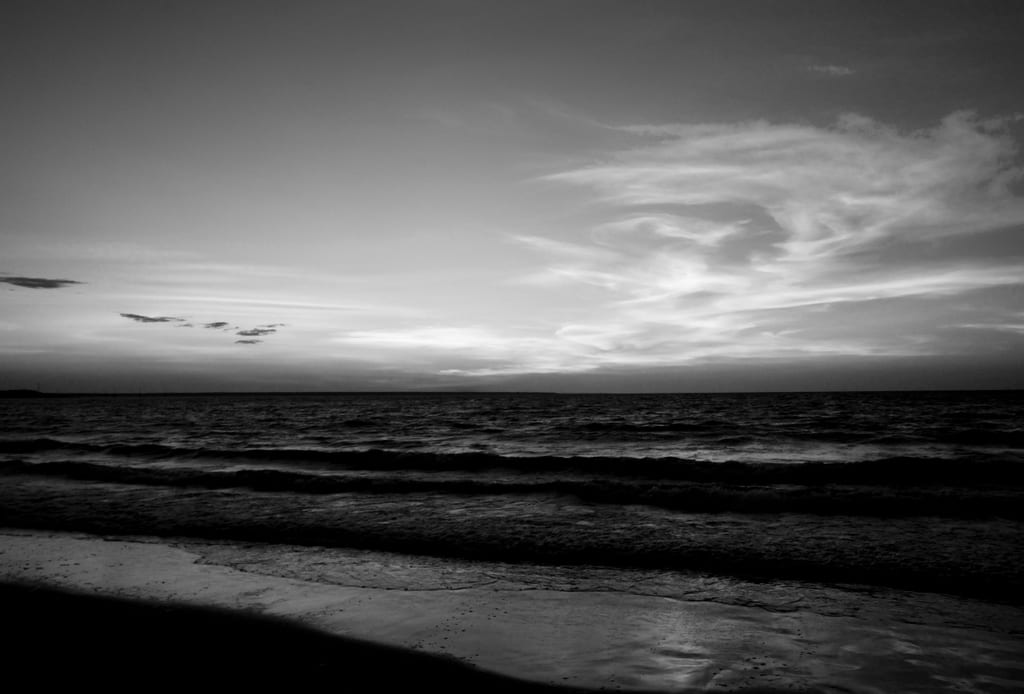 Mindil Beach Sunset Black and White