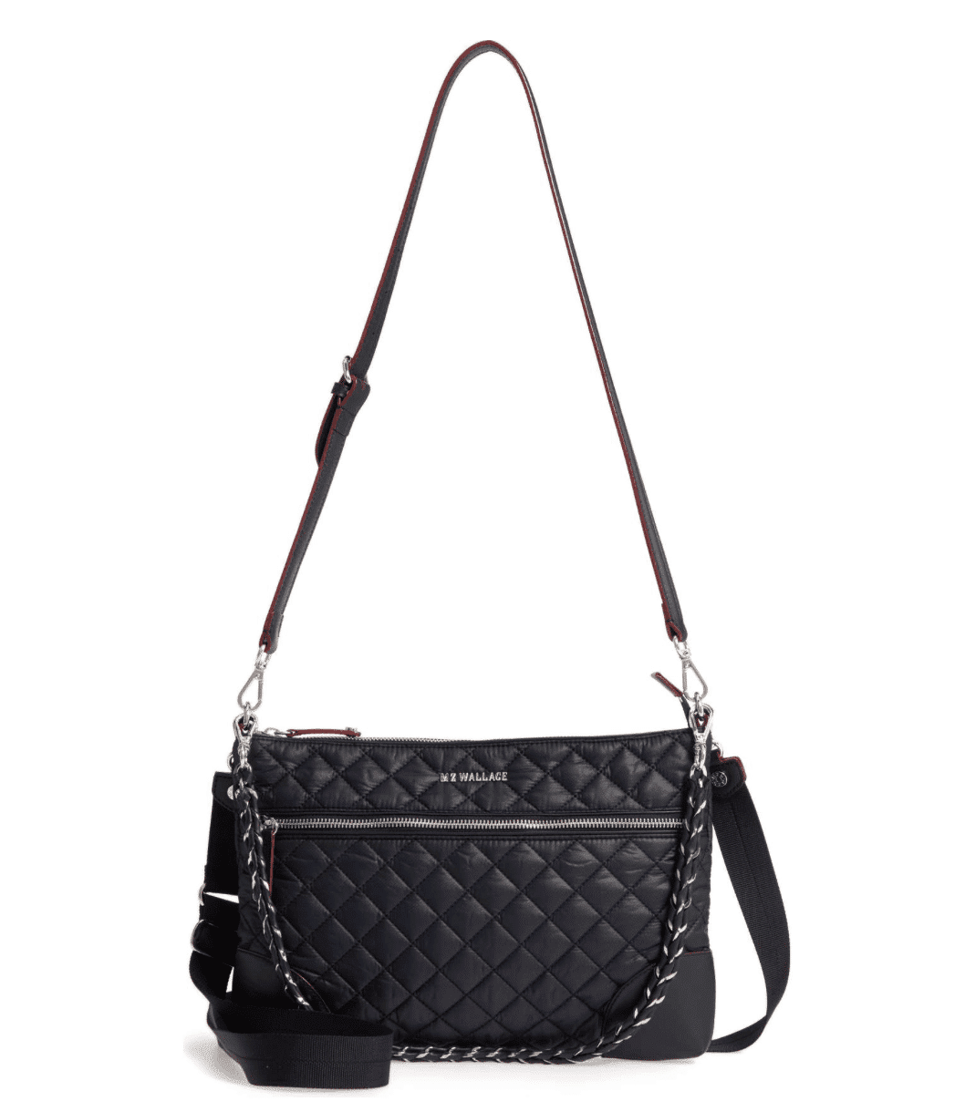 Black Quilted Crossbody Bags with Inner Zipper Pocket CATMICOO Clutch Purses for Women 