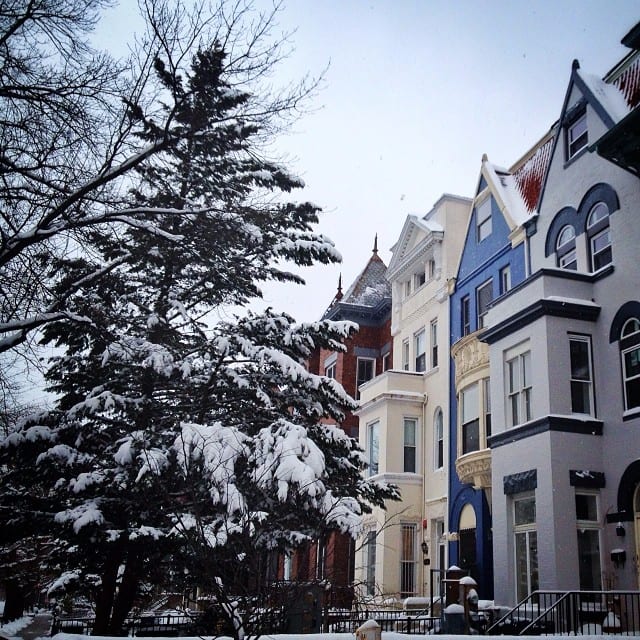 Snowy Columbia Heights