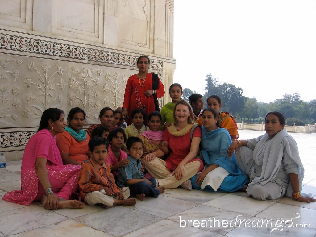 Mariellen with Friends, Taj Mahal