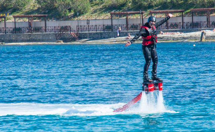 Kate Flyboarding in Malta