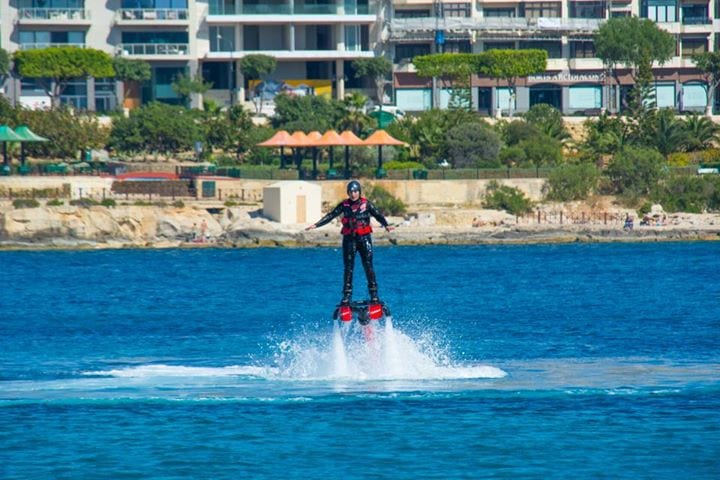 Kate Flyboarding in Malta