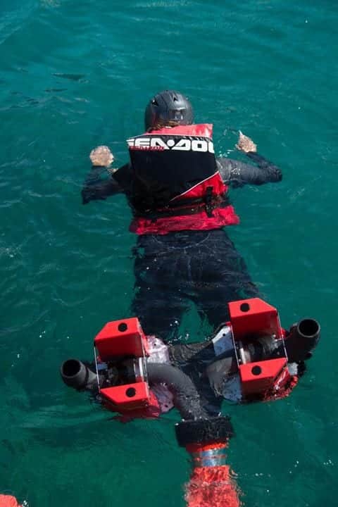 Kate Flyboarding in Malta