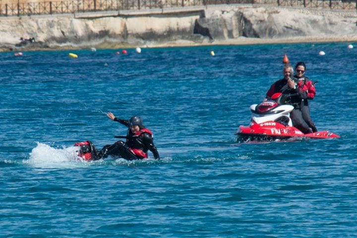 Kate Flyboarding in Malta