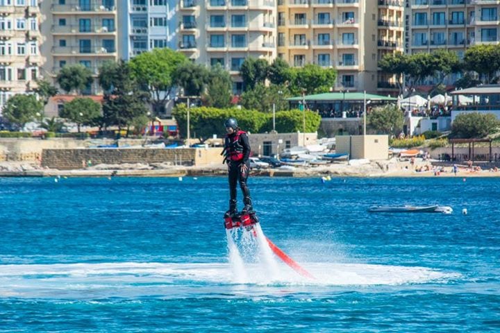 Kate Flyboarding in Malta