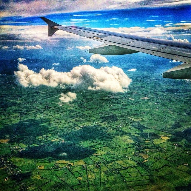 Flying to Ireland