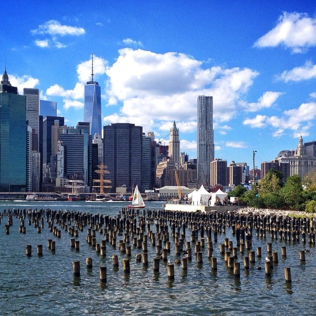 Manhattan as viewed from Brooklyn Heights