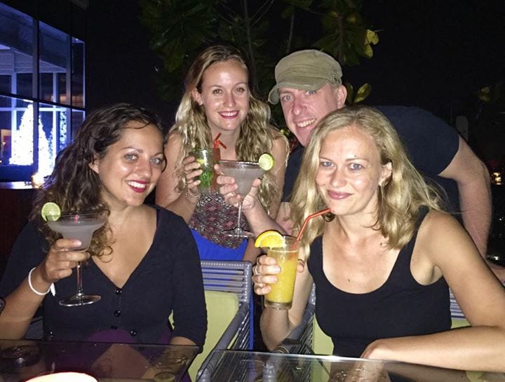 Kate, Becki, Travis and Dani in Sri Lanka
