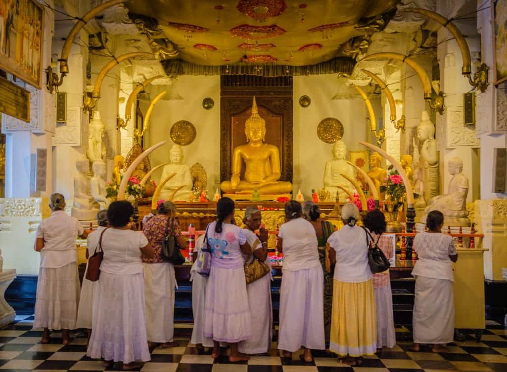 Women at Temple of the Tooth, Kandy