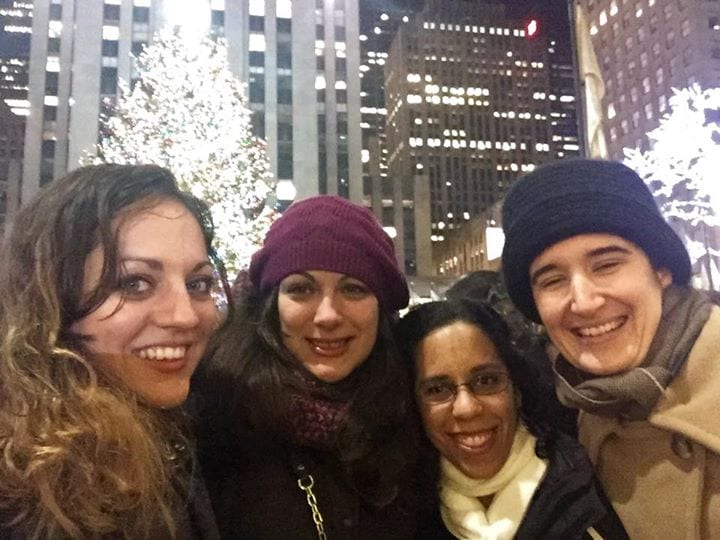 Friends at Rockefeller Center Christmas