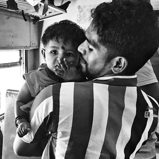 Daddy and Daughter in Sri Lanka