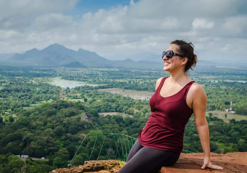 Kate at Sigiriya