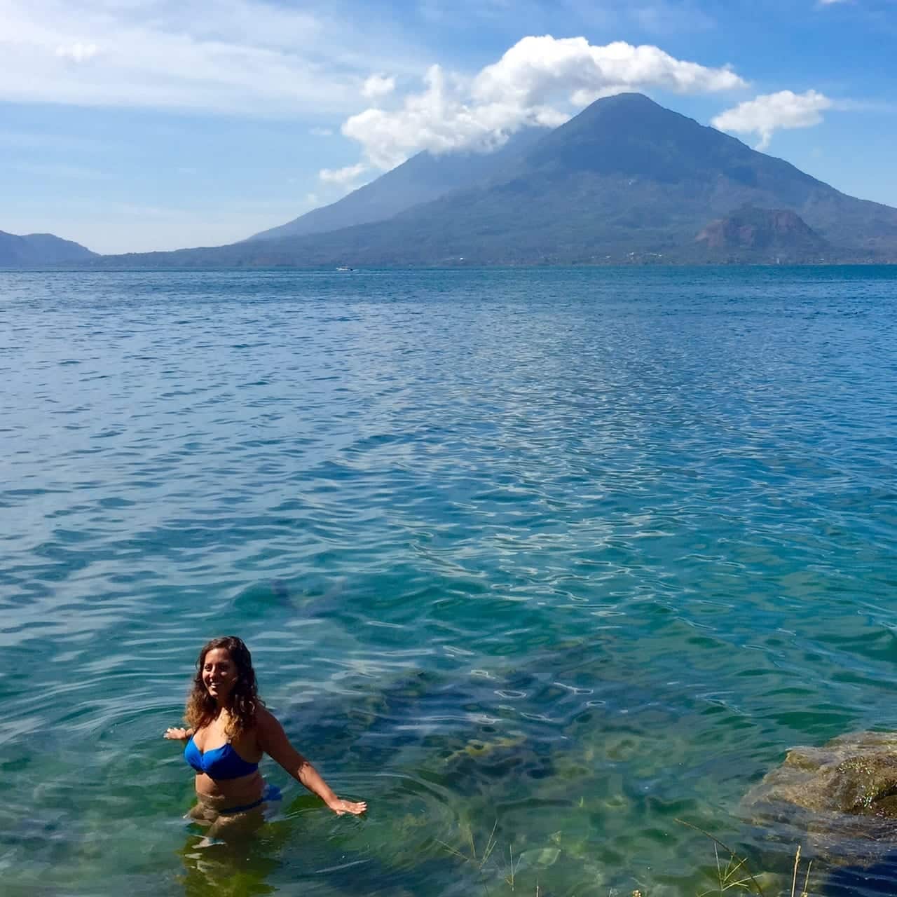 Kate in Lake Atitlan