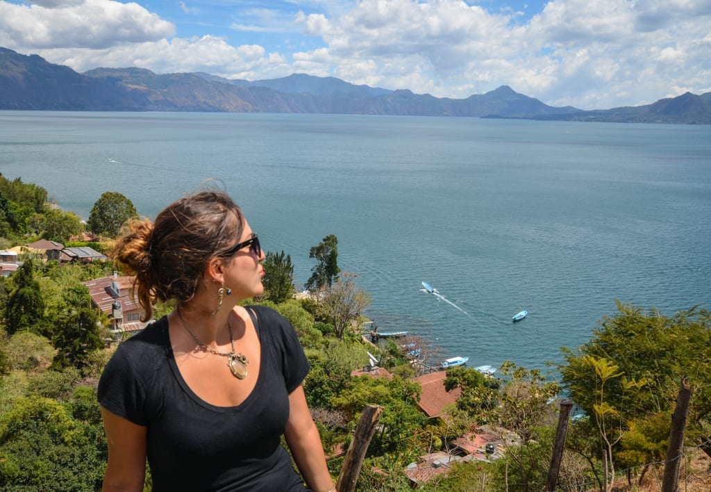 Kate at Lake Atitlan Guatemala