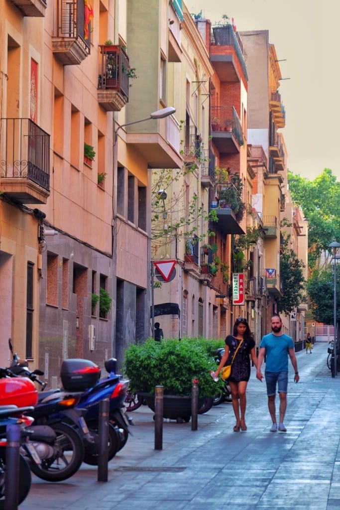People walking in Barcelona
