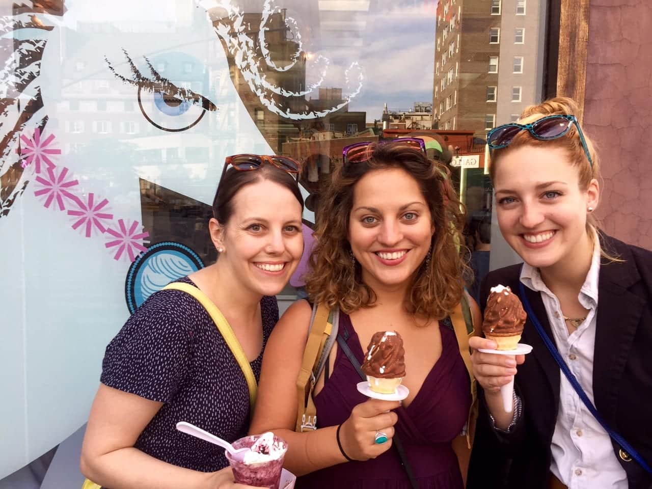Beth, Kate and Sarah at Big Gay Ice Cream