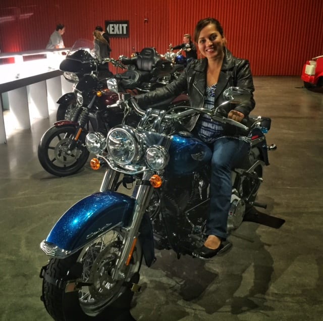 Kate at the Harley-Davidson Museum