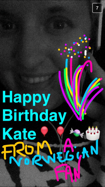 Kate on Snapchat