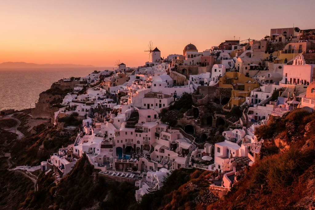 Sunset in Santorini