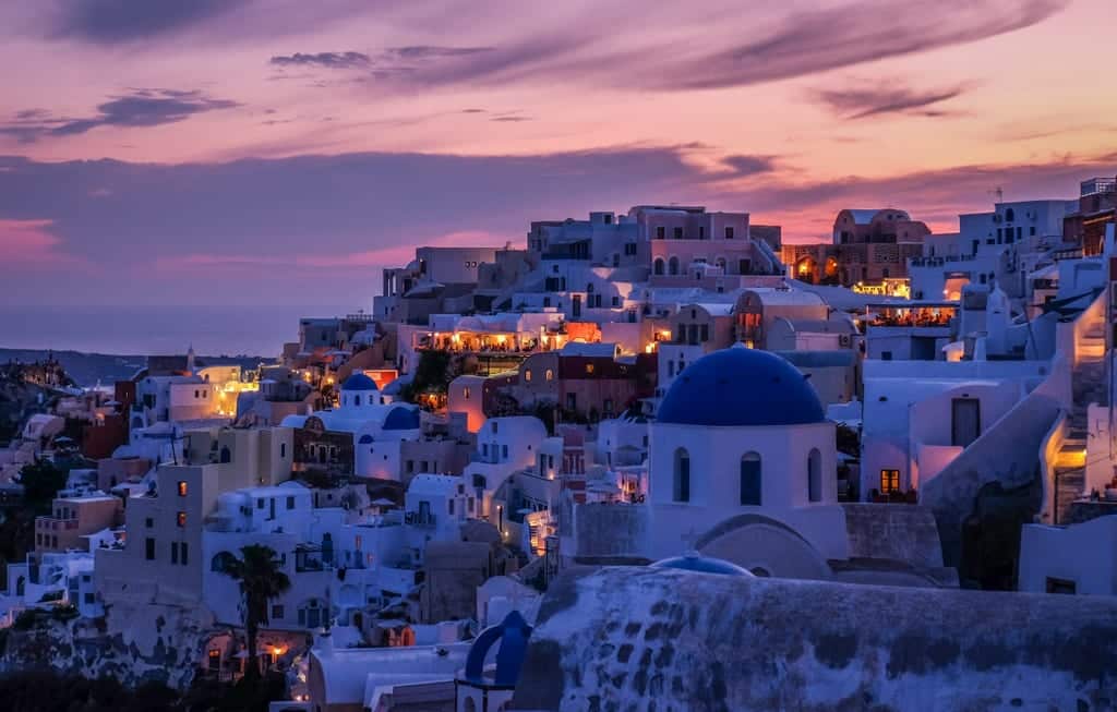 Sunset in Santorini