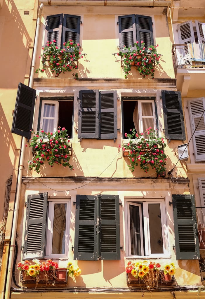 Shutters in Corfu, Greece