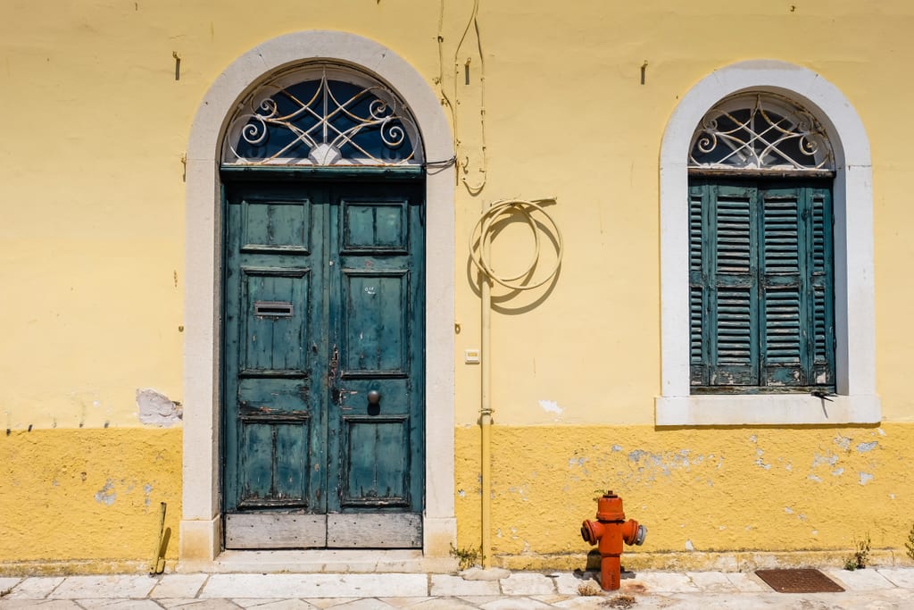 Door in Corfu, Greece