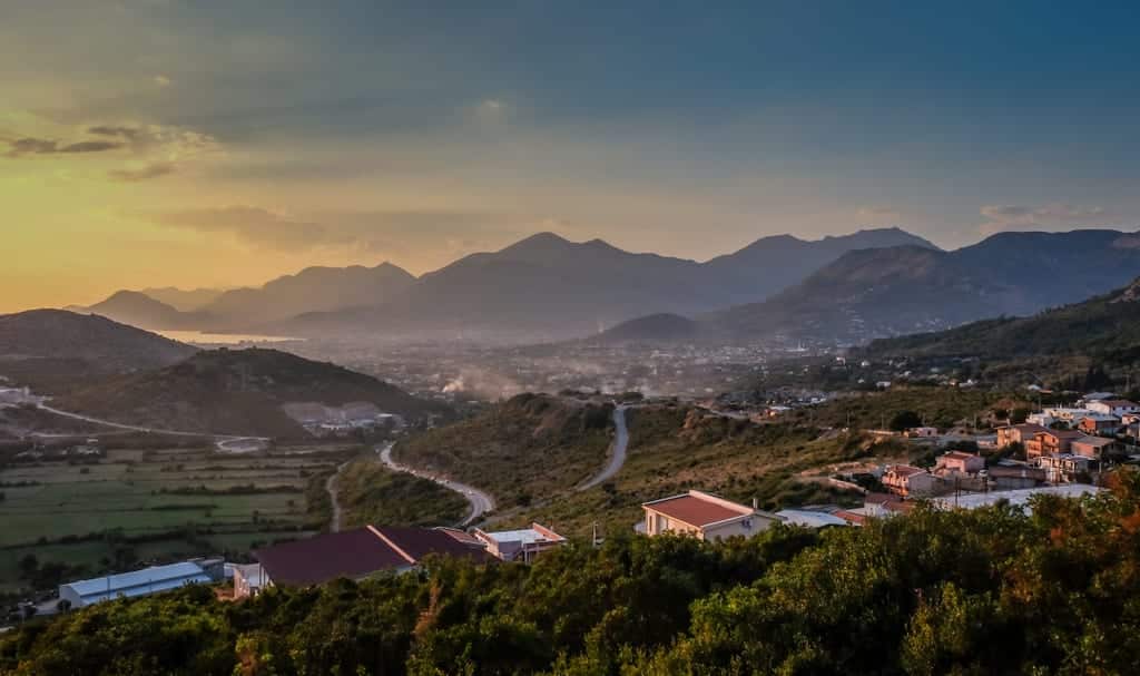 Sunset over Montenegro