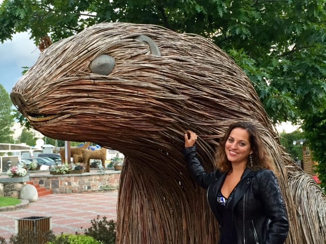 Kate with a Beaver, Riga