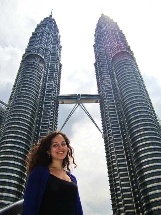 Kate at Petronas Towers Kuala Lumpur