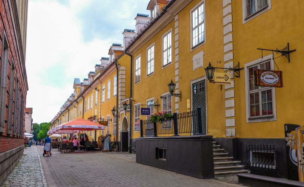 Yellow building Riga