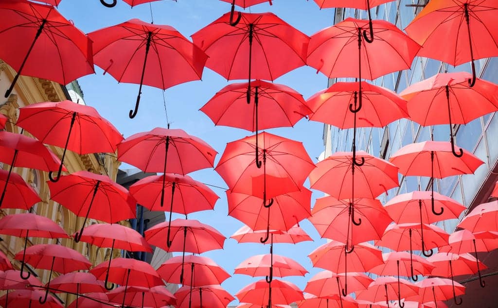 Red Umbrellas Belgrade