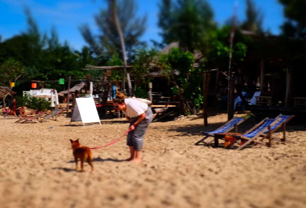 Brenna and Puppy Koh Lanta