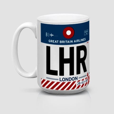 Airportag LHR London Mug