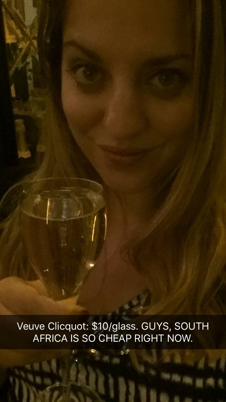 Kate at the Champagne Bar
