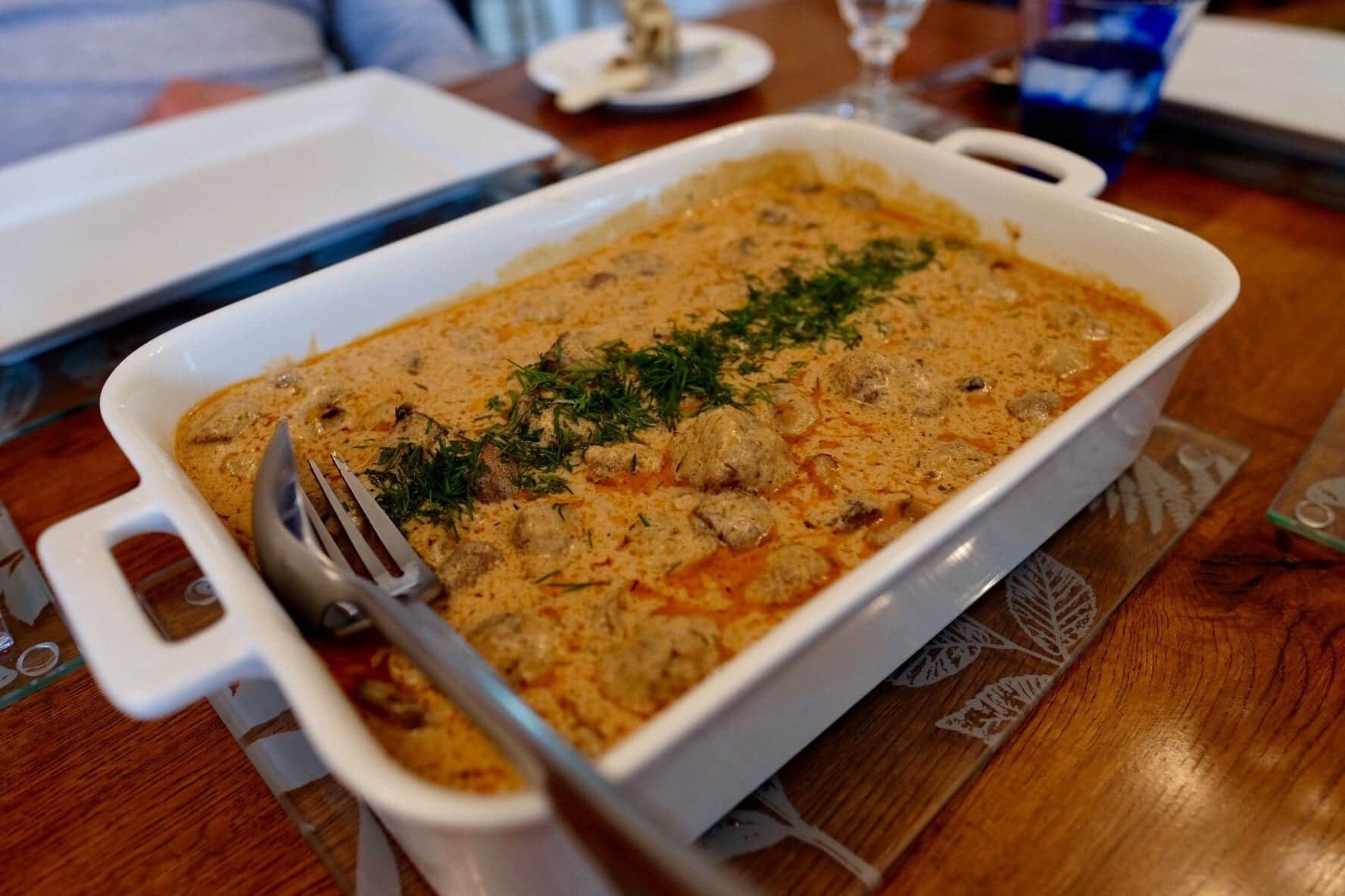 Lamb Meatball Stroganoff