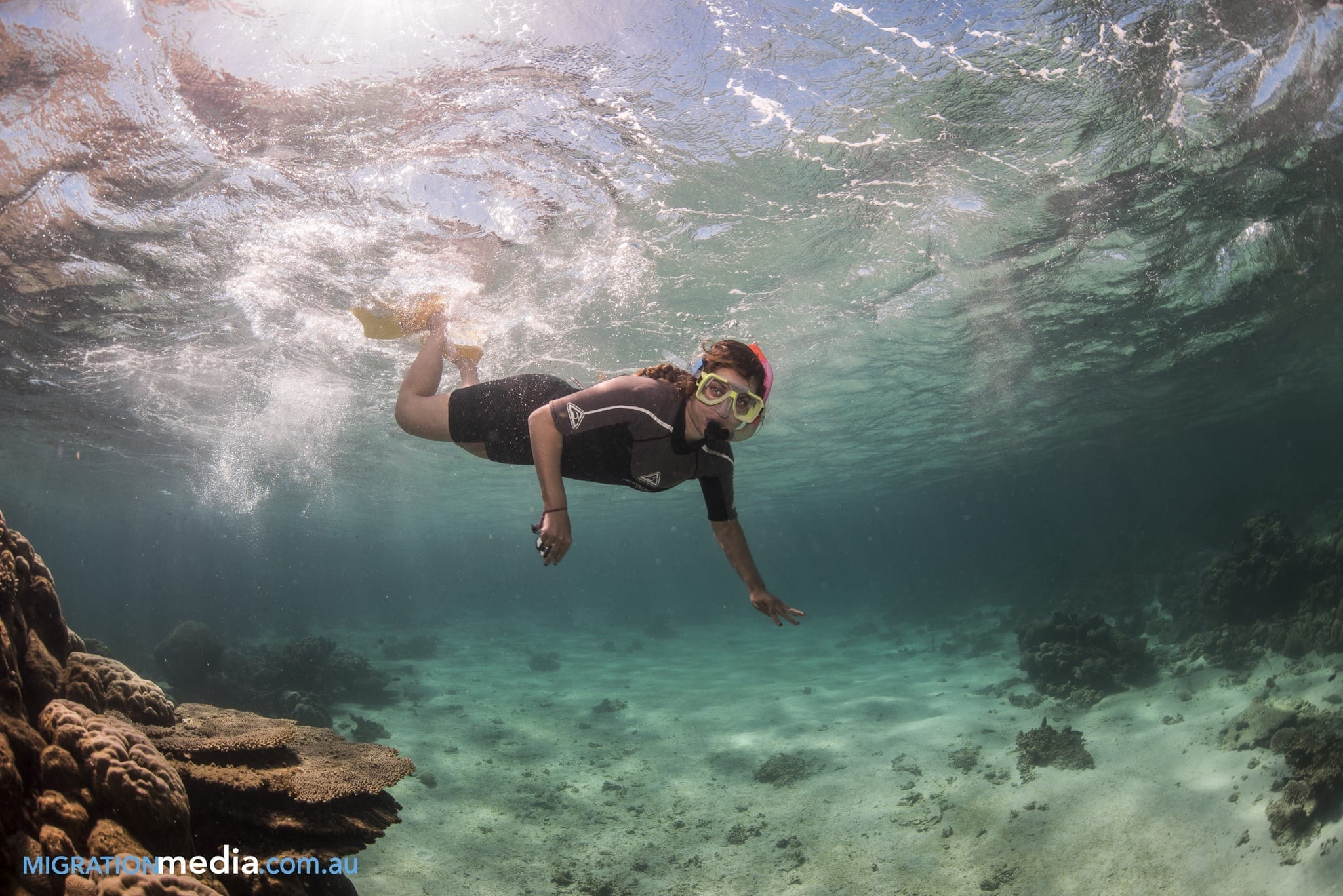 Kate at Ningaloo Reef