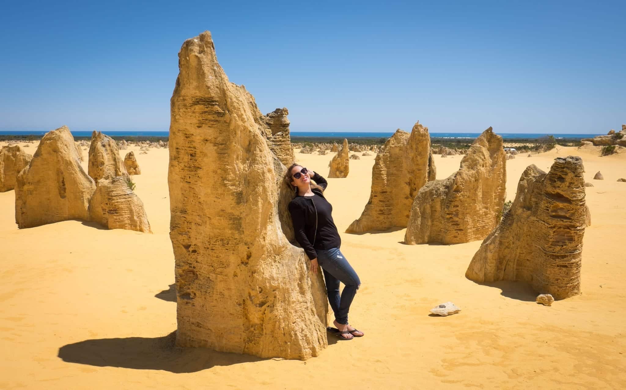 Kate at Pinnacles Desert