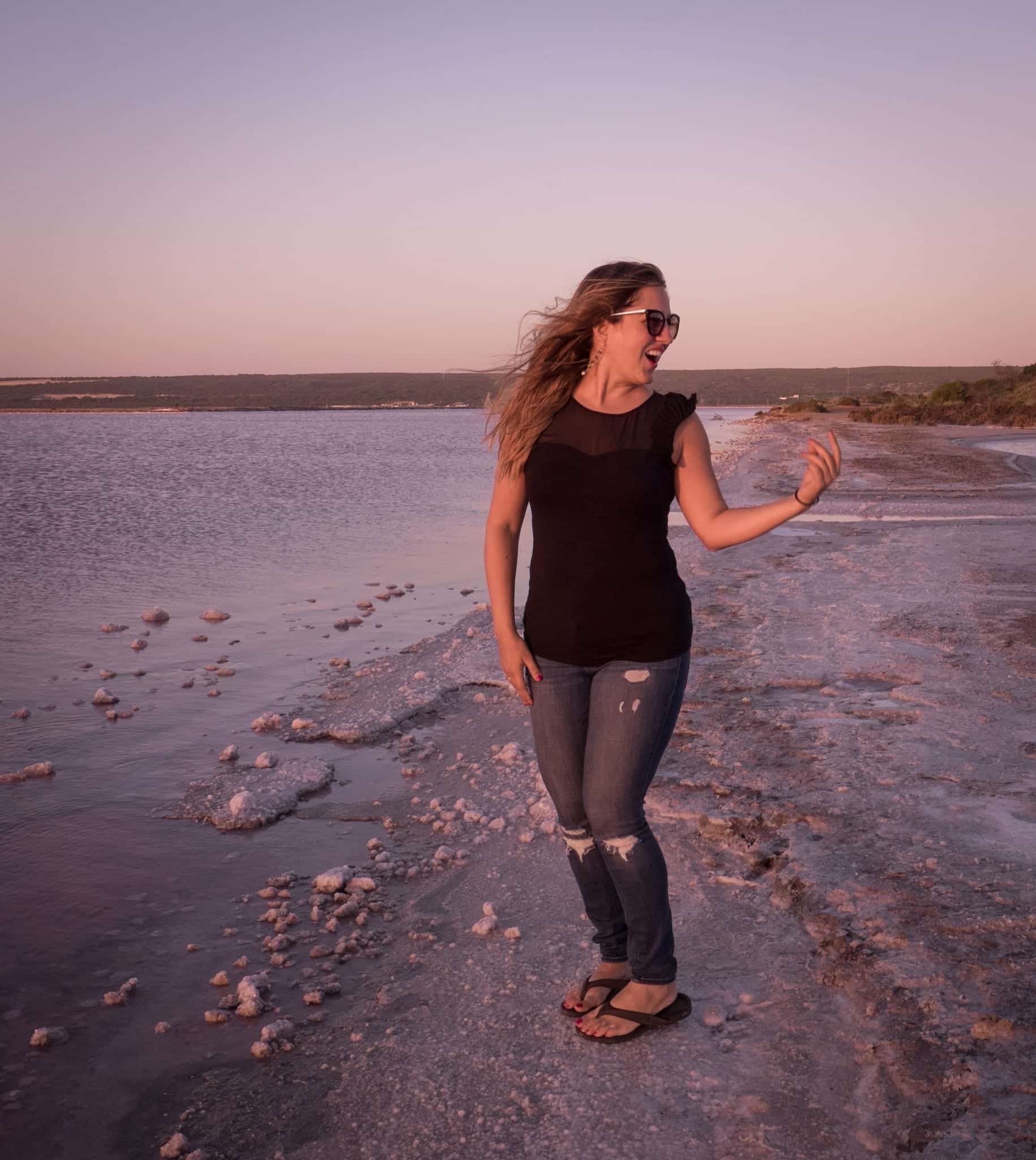 Kate at Hutt Lagoon Pink Lake, Western Australia