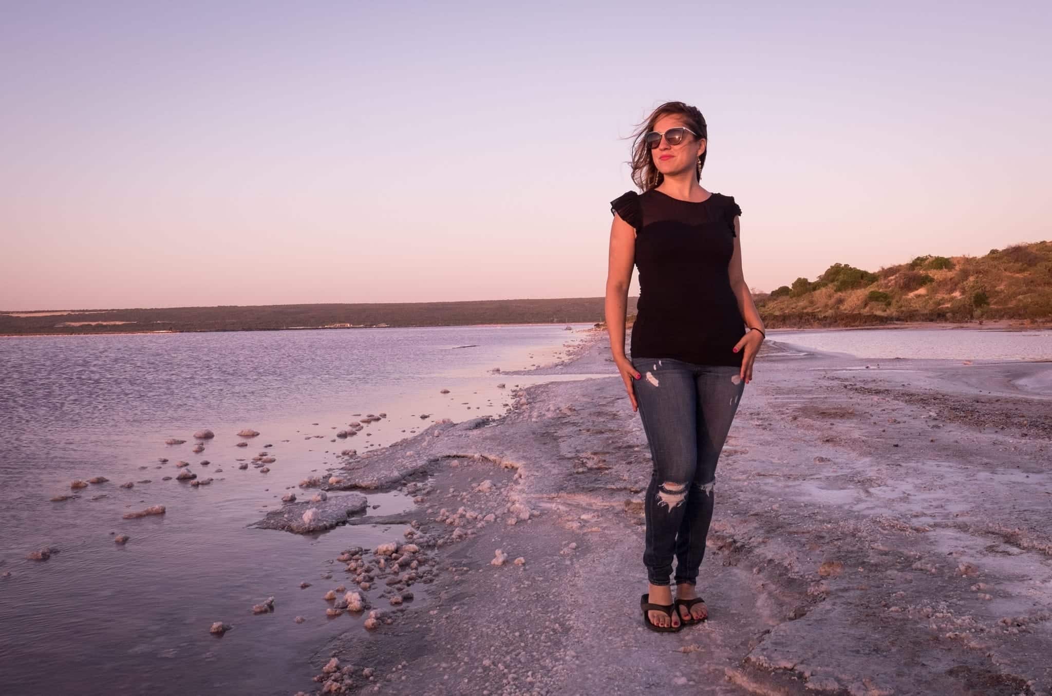 Kate at Hutt Lagoon Pink Lake, Western Australia